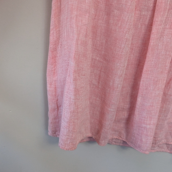 Lafayette 148 Linen Button Peasant Top - Picture 5 of 14